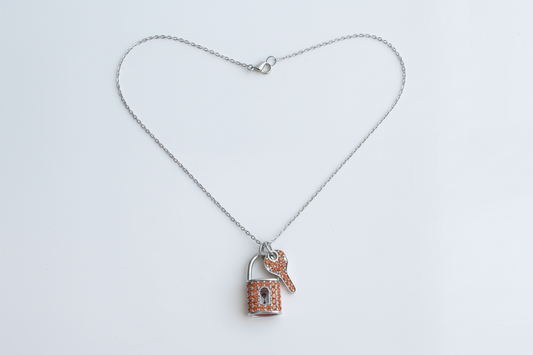 Padlock and Key Pendant