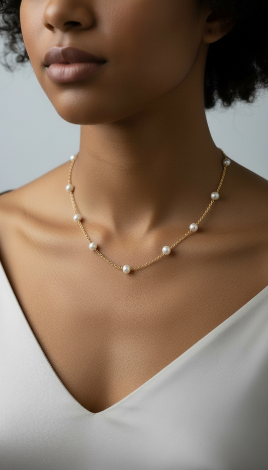 Pearl Station necklace