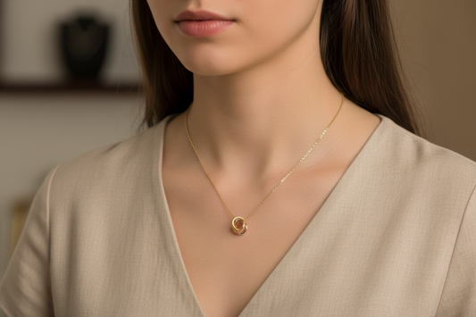 Trinity Rings Necklace